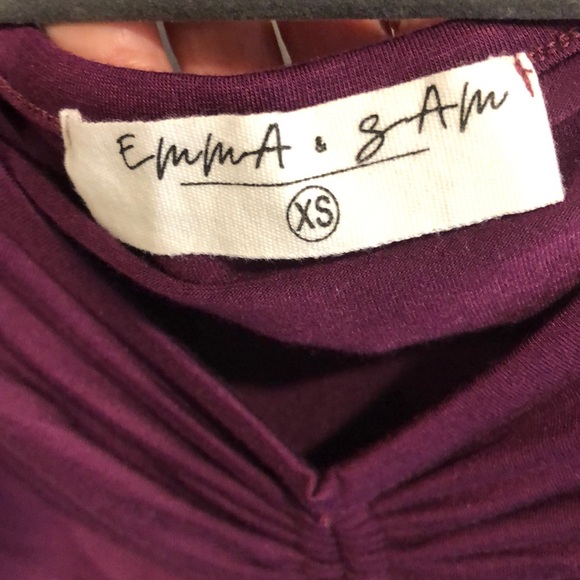 Ladies X-small ruched 1/4 sleeve top - Picture 2 of 2